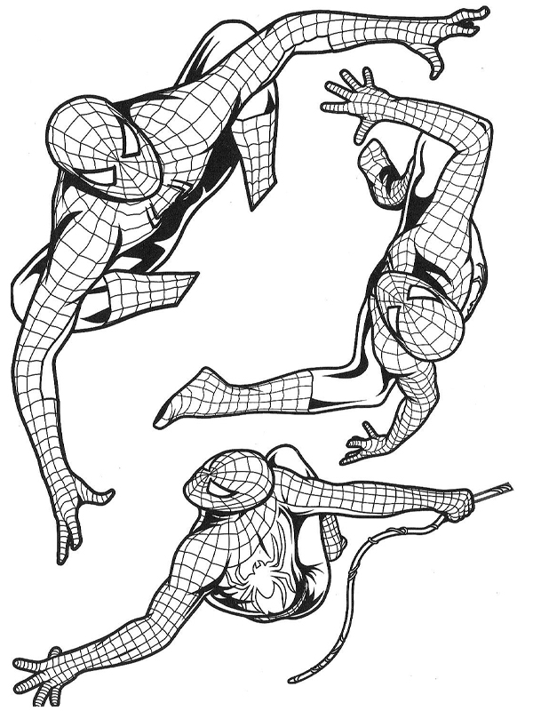 Coloring page: Spiderman (Superheroes) #78724 - Free Printable Coloring Pages