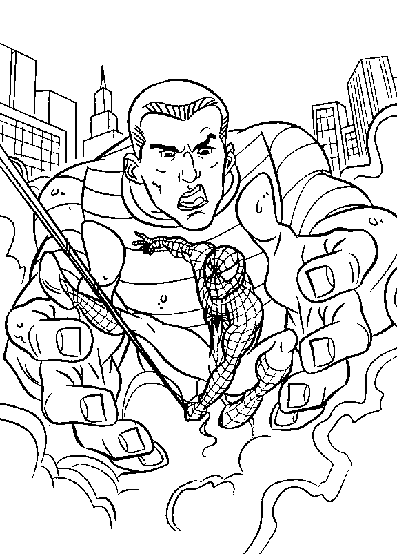 Coloring page: Spiderman (Superheroes) #78731 - Free Printable Coloring Pages