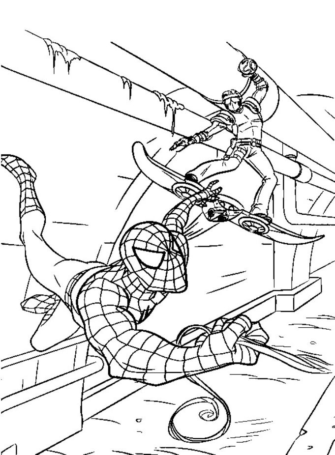 Coloring page: Spiderman (Superheroes) #78734 - Free Printable Coloring Pages