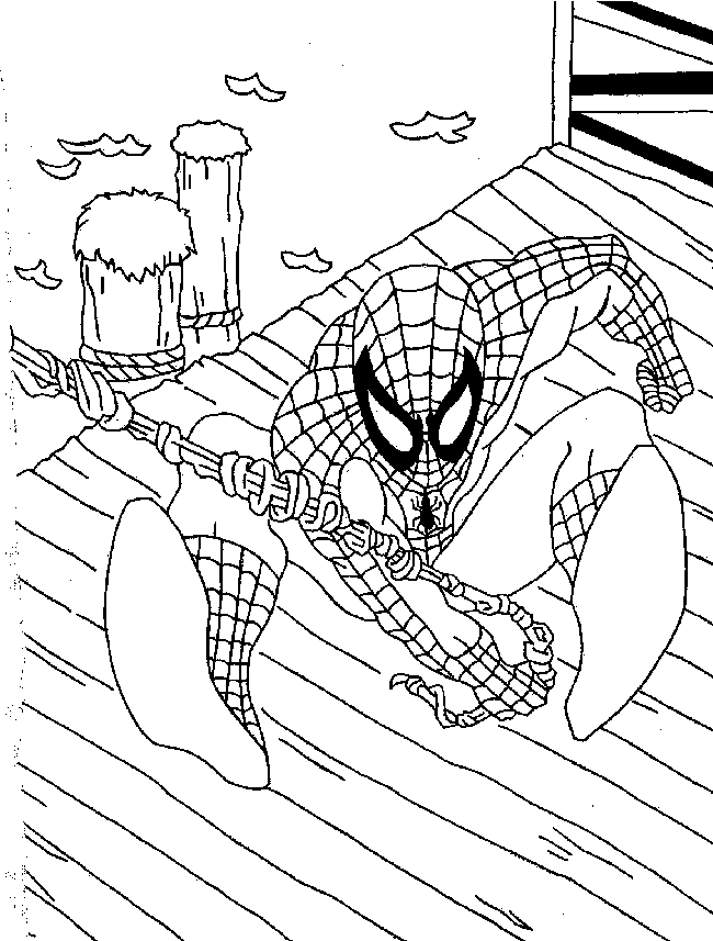 Coloring page: Spiderman (Superheroes) #78743 - Free Printable Coloring Pages