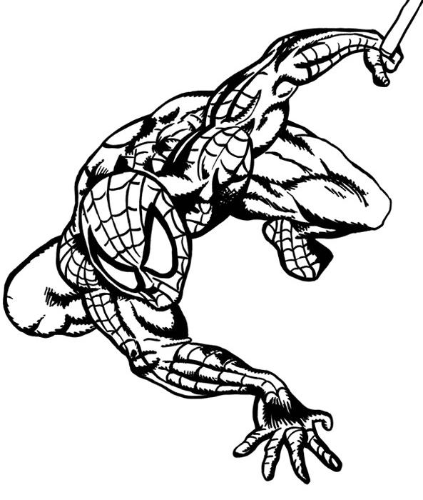 Coloring page: Spiderman (Superheroes) #78752 - Free Printable Coloring Pages