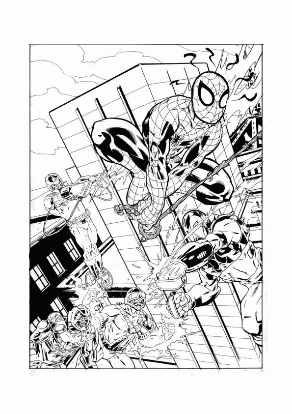Coloring page: Spiderman (Superheroes) #78760 - Free Printable Coloring Pages