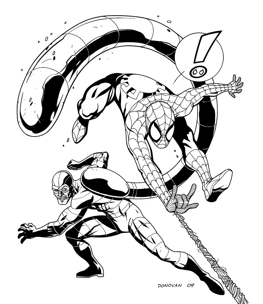 Coloring page: Spiderman (Superheroes) #78761 - Free Printable Coloring Pages