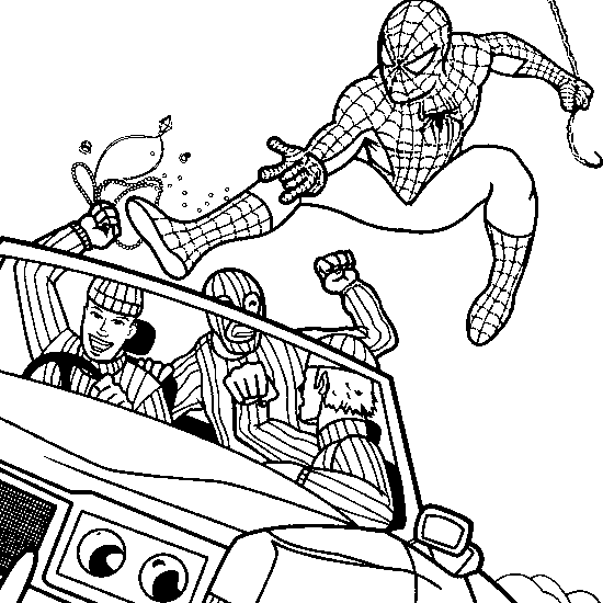 Coloring page: Spiderman (Superheroes) #78771 - Free Printable Coloring Pages