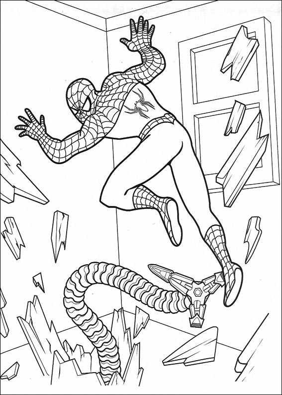 Coloring page: Spiderman (Superheroes) #78775 - Free Printable Coloring Pages