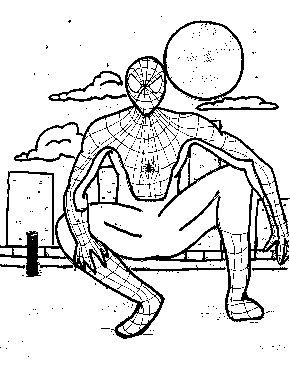 Coloring page: Spiderman (Superheroes) #78776 - Free Printable Coloring Pages