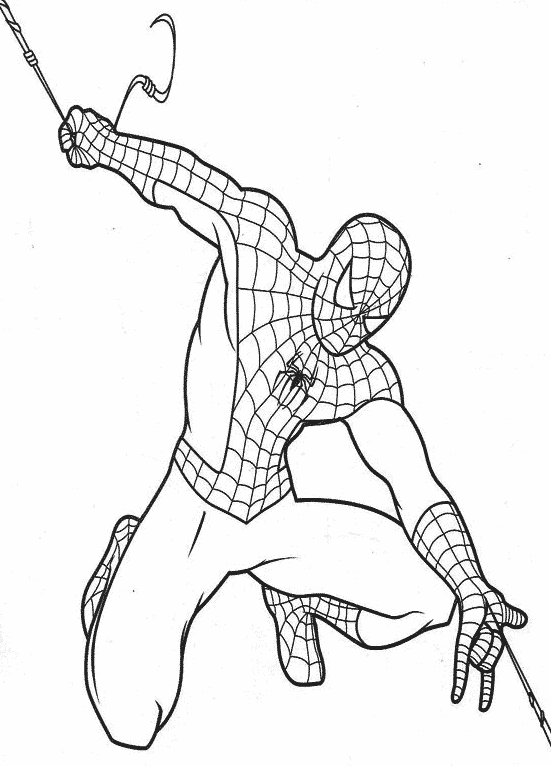 Coloring page: Spiderman (Superheroes) #78788 - Free Printable Coloring Pages