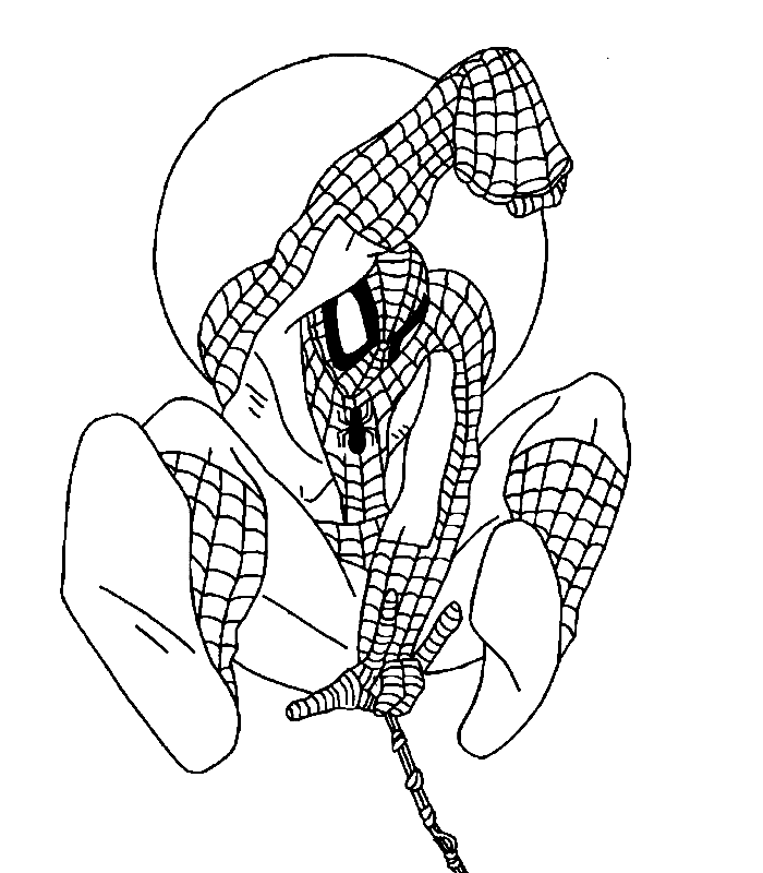 Coloring page: Spiderman (Superheroes) #78791 - Free Printable Coloring Pages