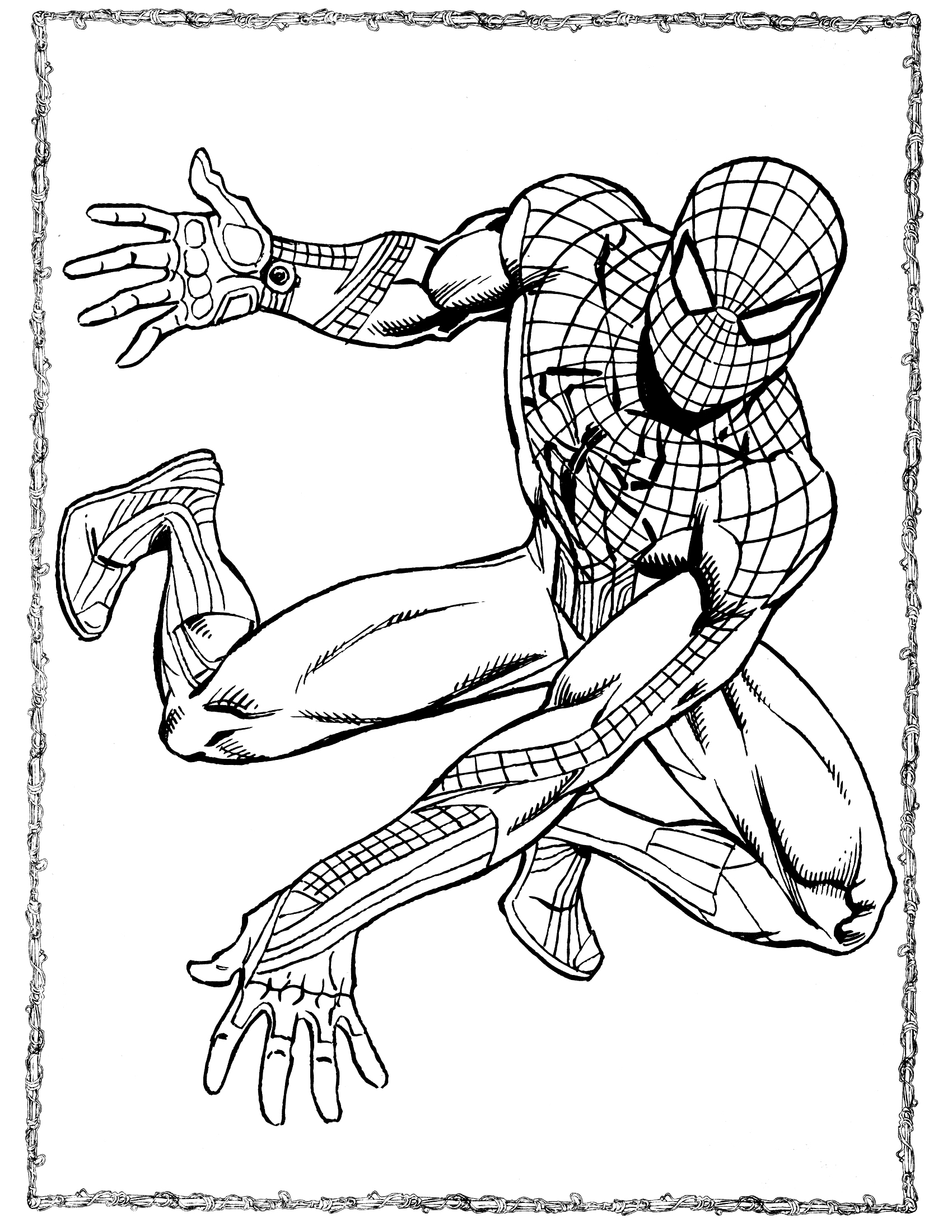 Coloring page: Spiderman (Superheroes) #78804 - Free Printable Coloring Pages