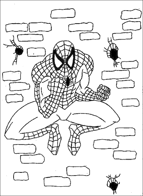 Coloring page: Spiderman (Superheroes) #78809 - Free Printable Coloring Pages