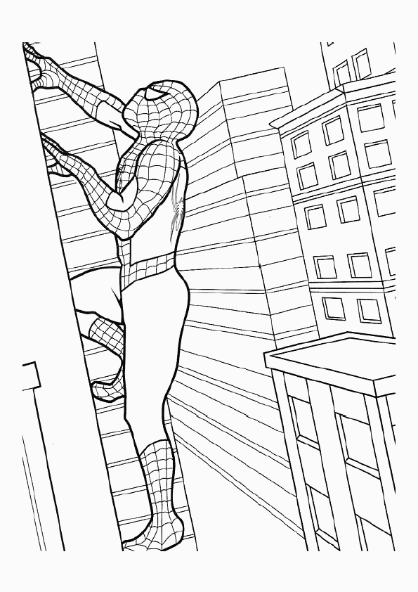 Coloring page: Spiderman (Superheroes) #78811 - Free Printable Coloring Pages