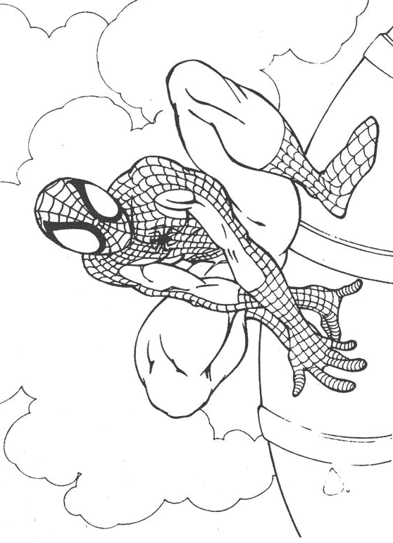 Coloring page: Spiderman (Superheroes) #78823 - Free Printable Coloring Pages