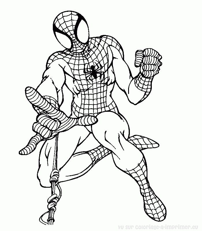 Coloring page: Spiderman (Superheroes) #78824 - Free Printable Coloring Pages