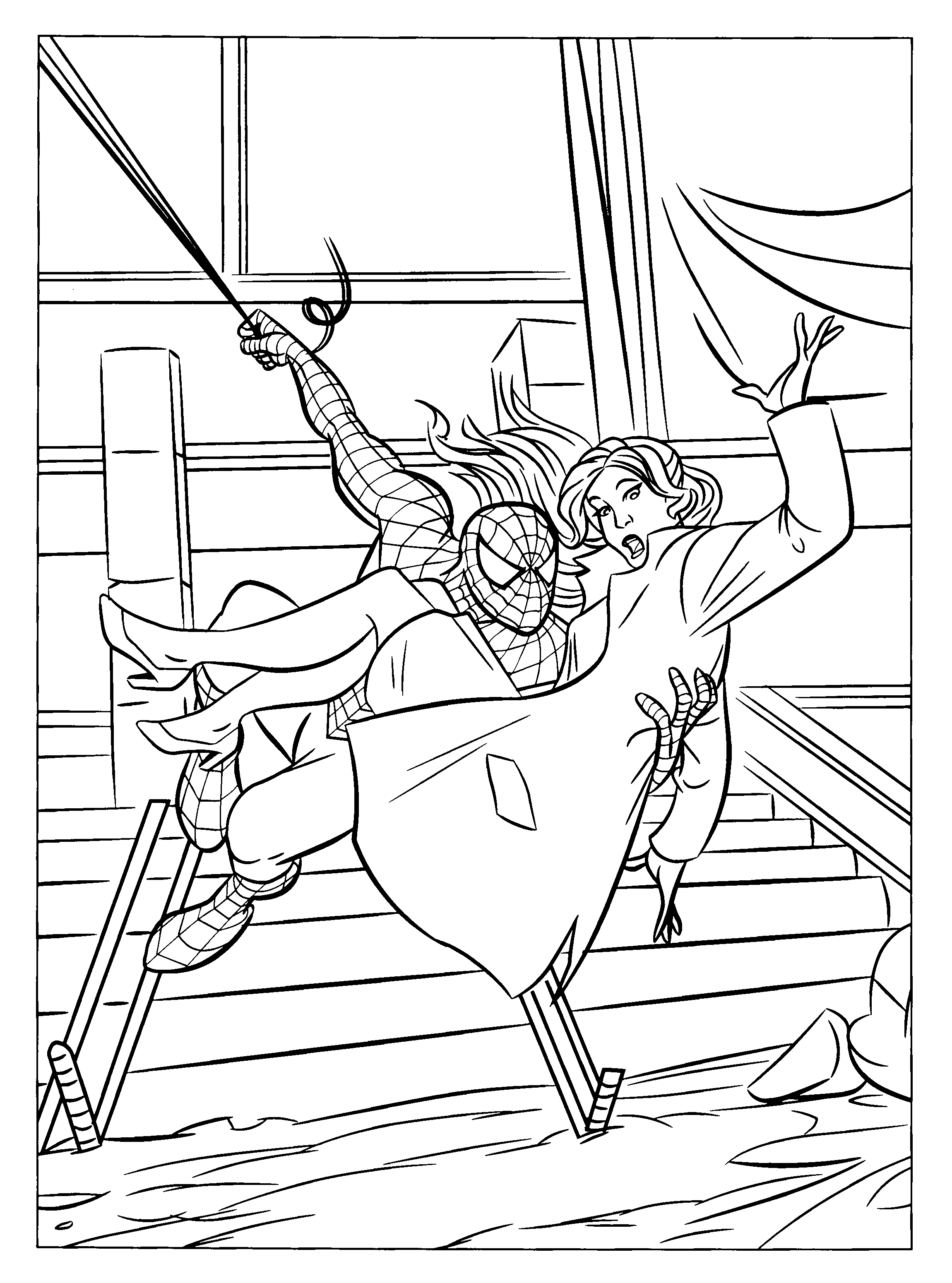 Coloring page: Spiderman (Superheroes) #78827 - Free Printable Coloring Pages