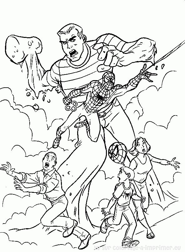 Coloring page: Spiderman (Superheroes) #78828 - Free Printable Coloring Pages