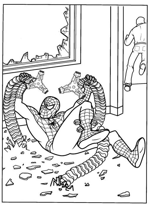 Coloring page: Spiderman (Superheroes) #78831 - Free Printable Coloring Pages