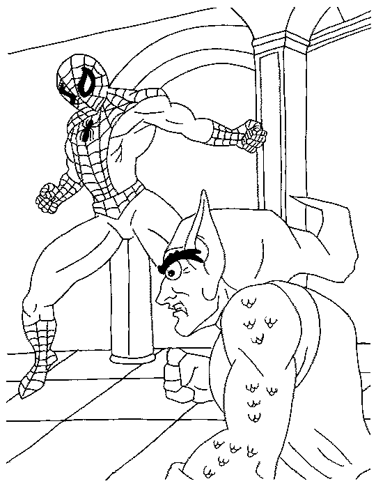 Coloring page: Spiderman (Superheroes) #78832 - Free Printable Coloring Pages