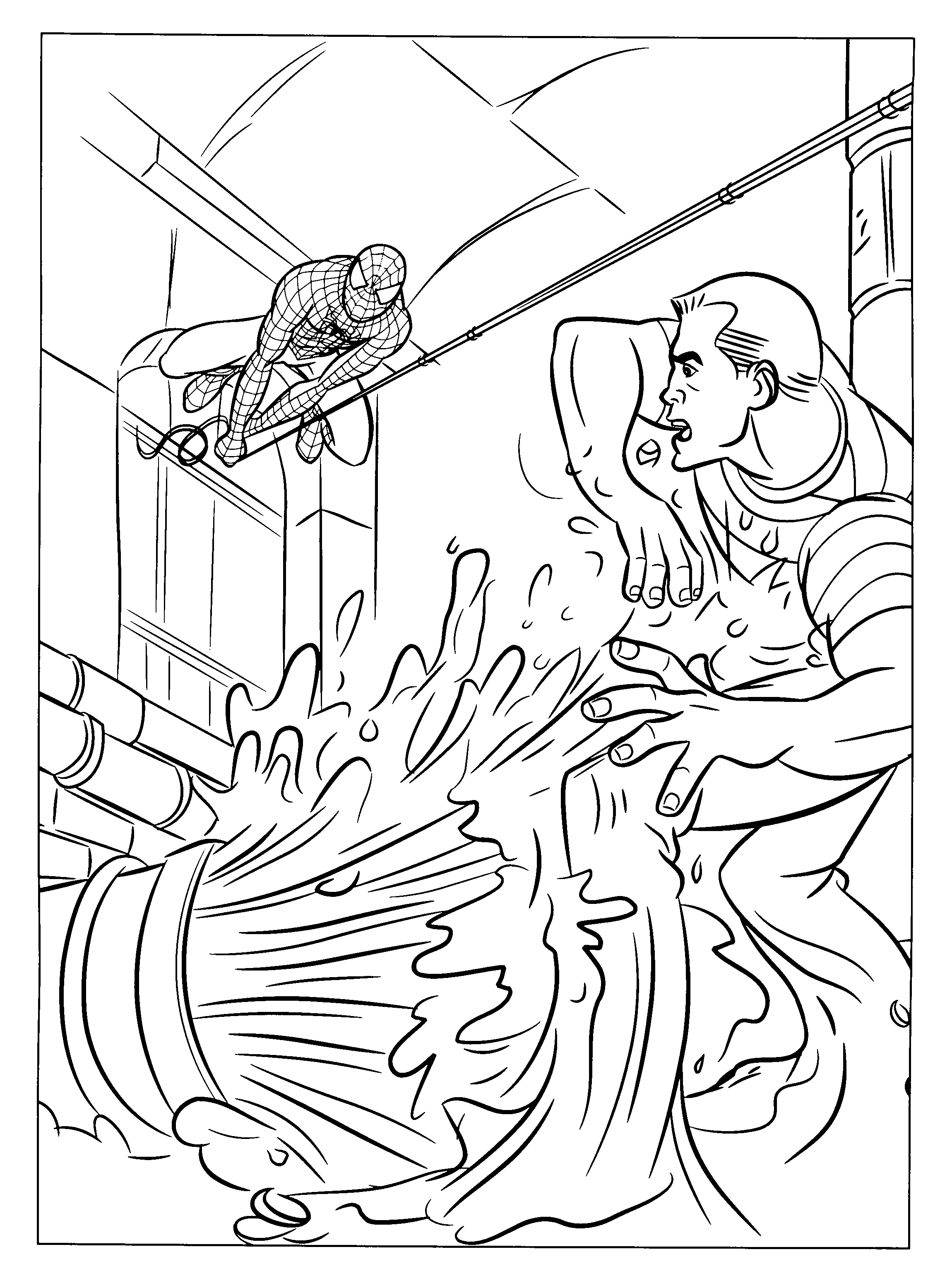 Coloring page: Spiderman (Superheroes) #78839 - Free Printable Coloring Pages