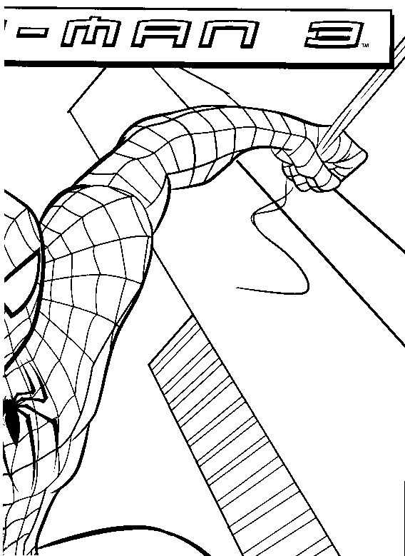 Coloring page: Spiderman (Superheroes) #78841 - Free Printable Coloring Pages