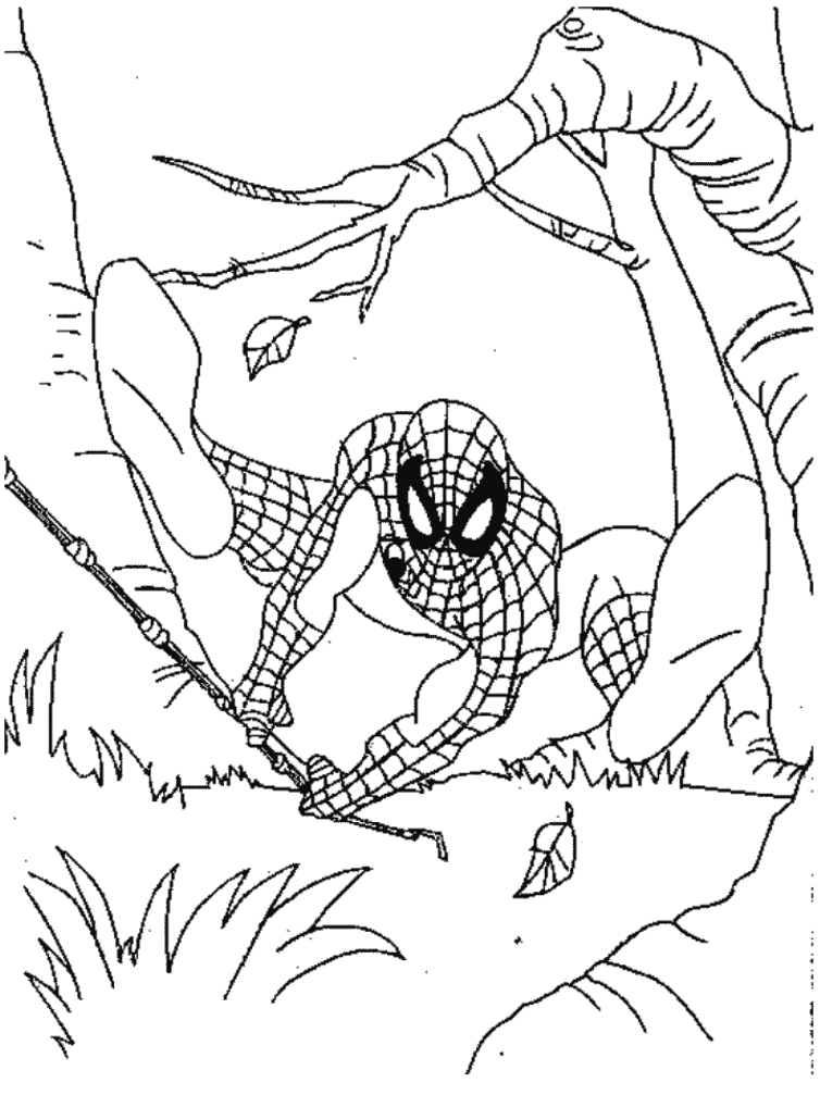 Coloring page: Spiderman (Superheroes) #78844 - Free Printable Coloring Pages