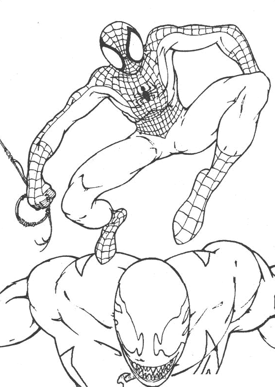 Coloring page: Spiderman (Superheroes) #78845 - Free Printable Coloring Pages