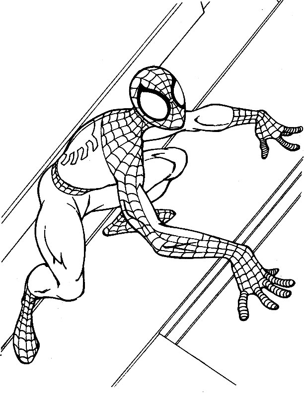 Coloring page: Spiderman (Superheroes) #78857 - Free Printable Coloring Pages