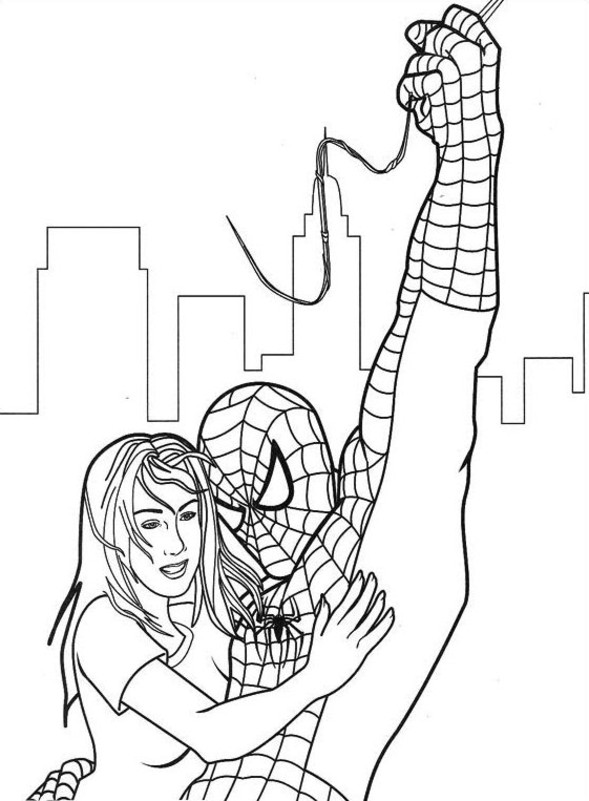 Coloring page: Spiderman (Superheroes) #78875 - Free Printable Coloring Pages