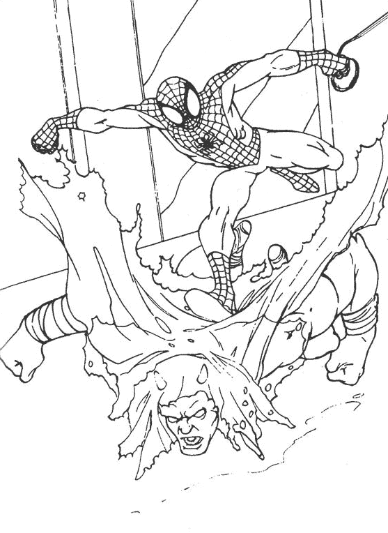 Coloring page: Spiderman (Superheroes) #78876 - Free Printable Coloring Pages