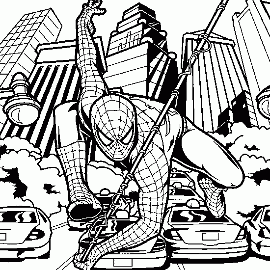 Coloring page: Spiderman (Superheroes) #78879 - Free Printable Coloring Pages