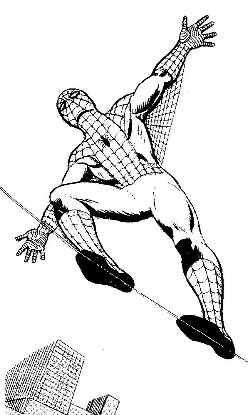 Coloring page: Spiderman (Superheroes) #78882 - Free Printable Coloring Pages