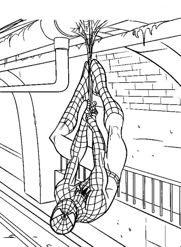 Coloring page: Spiderman (Superheroes) #78898 - Free Printable Coloring Pages