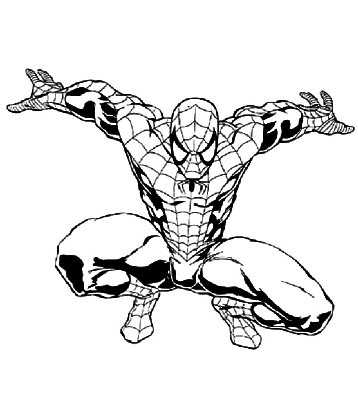 Coloring page: Spiderman (Superheroes) #78899 - Free Printable Coloring Pages