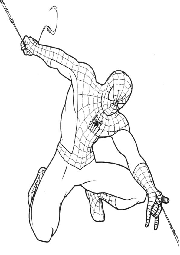 Coloring page: Spiderman (Superheroes) #78904 - Free Printable Coloring Pages