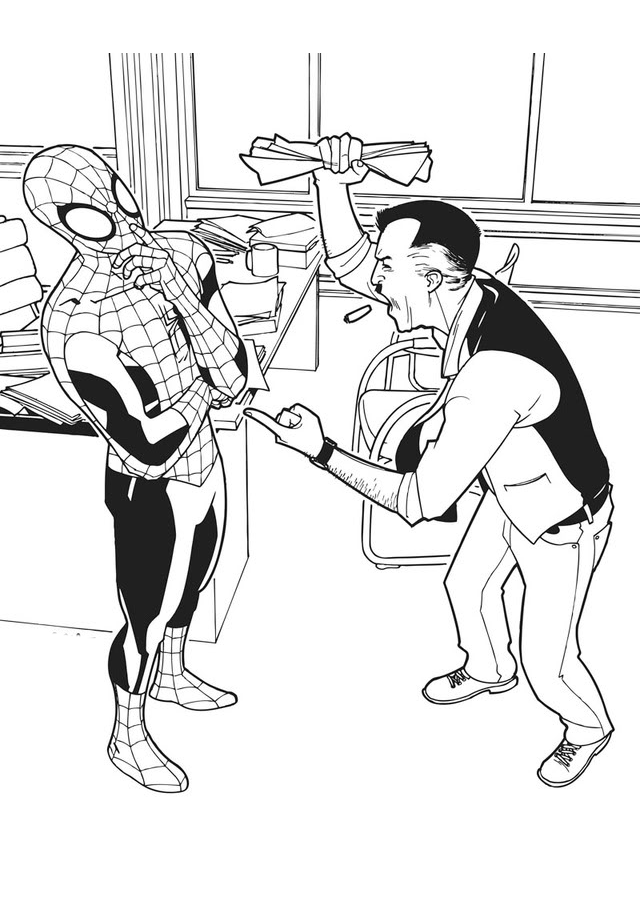 Coloring page: Spiderman (Superheroes) #78905 - Free Printable Coloring Pages