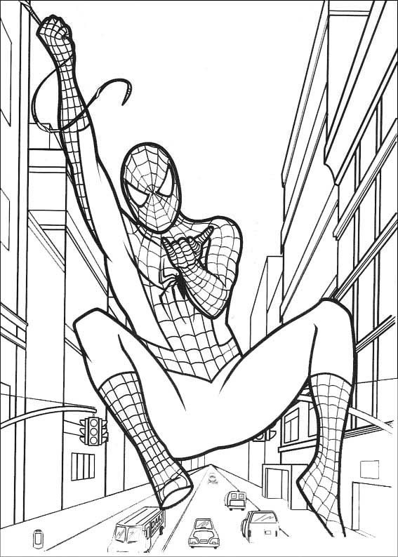 Coloring page: Spiderman (Superheroes) #78908 - Free Printable Coloring Pages