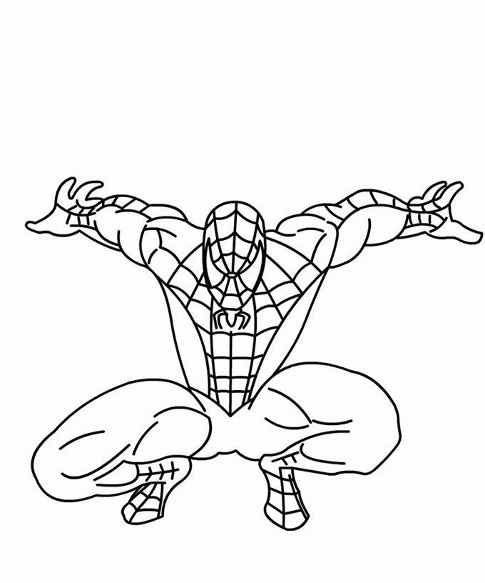 Coloring page: Spiderman (Superheroes) #78909 - Free Printable Coloring Pages