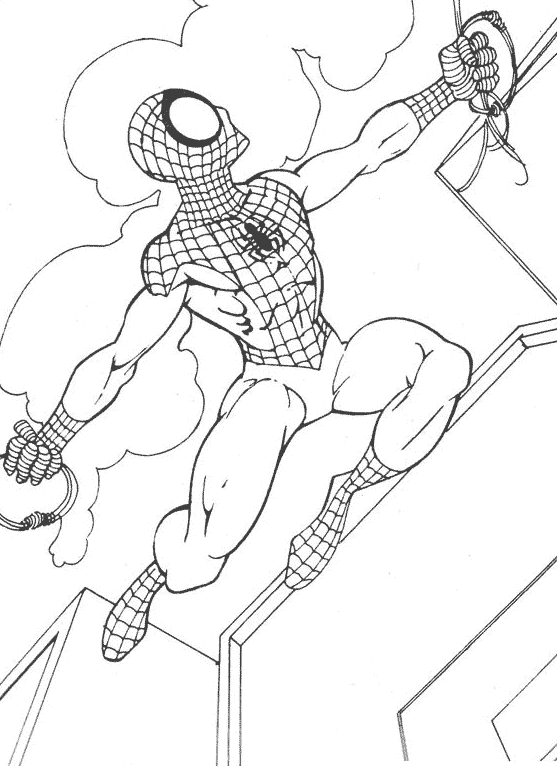 Coloring page: Spiderman (Superheroes) #78910 - Free Printable Coloring Pages