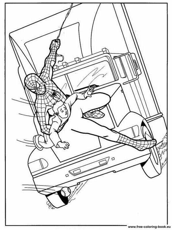 Coloring page: Spiderman (Superheroes) #78913 - Free Printable Coloring Pages