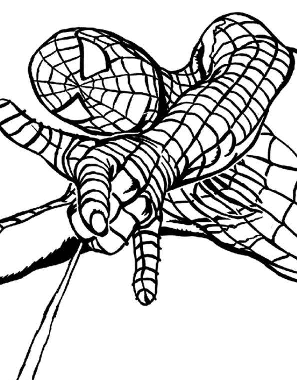 Coloring page: Spiderman (Superheroes) #78914 - Free Printable Coloring Pages