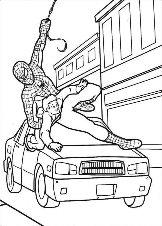Coloring page: Spiderman (Superheroes) #78930 - Free Printable Coloring Pages