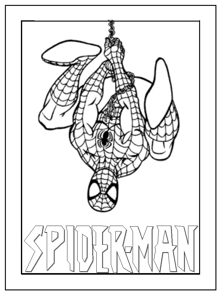 Coloring page: Spiderman (Superheroes) #78931 - Free Printable Coloring Pages