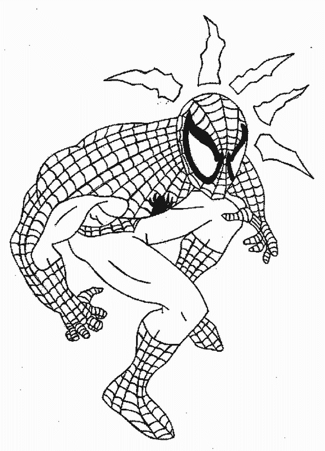 Coloring page: Spiderman (Superheroes) #78933 - Free Printable Coloring Pages
