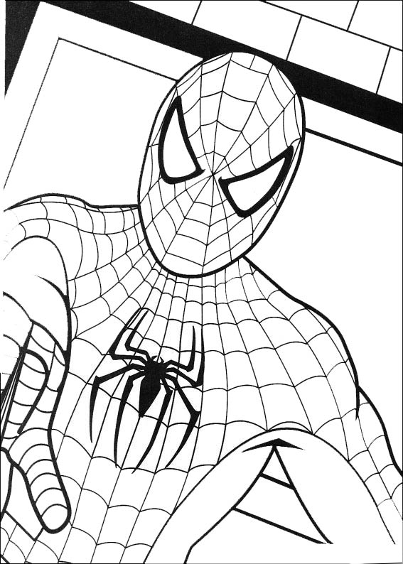 Coloring page: Spiderman (Superheroes) #78944 - Free Printable Coloring Pages