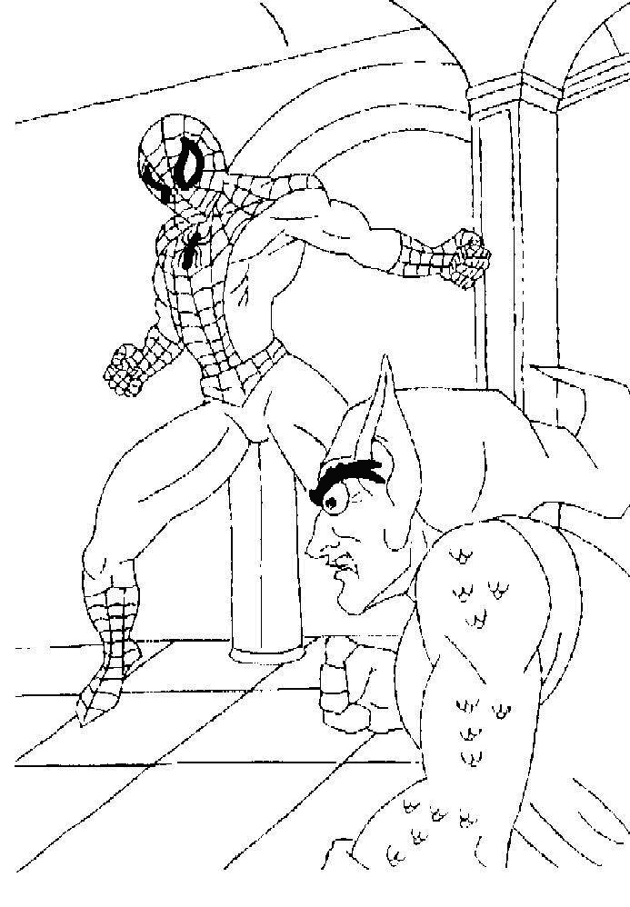 Coloring page: Spiderman (Superheroes) #78949 - Free Printable Coloring Pages