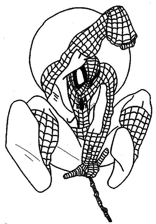 Coloring page: Spiderman (Superheroes) #78960 - Free Printable Coloring Pages