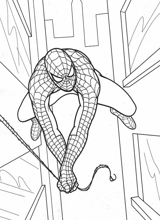 Coloring page: Spiderman (Superheroes) #78961 - Free Printable Coloring Pages
