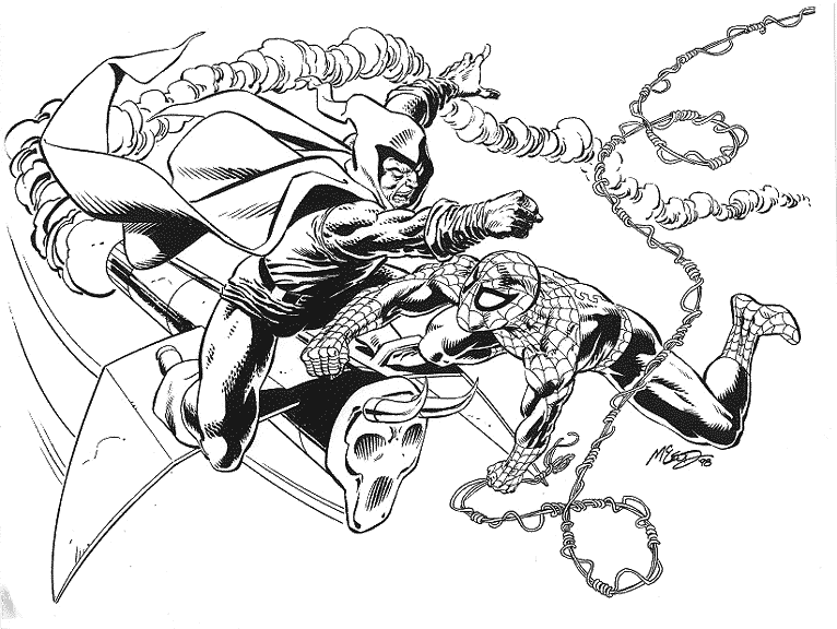 Coloring page: Spiderman (Superheroes) #78963 - Free Printable Coloring Pages