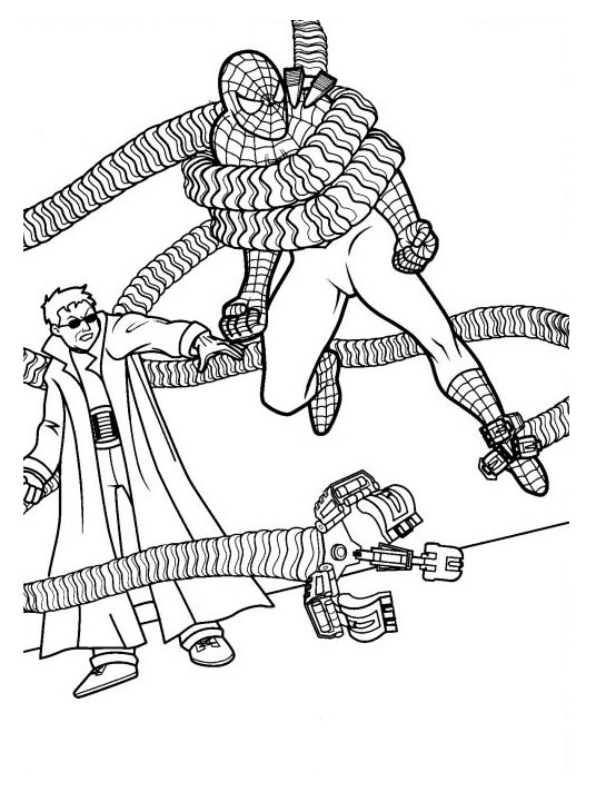 Coloring page: Spiderman (Superheroes) #78964 - Free Printable Coloring Pages