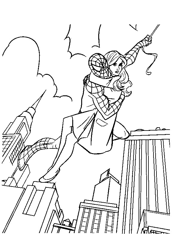 Coloring page: Spiderman (Superheroes) #78987 - Free Printable Coloring Pages