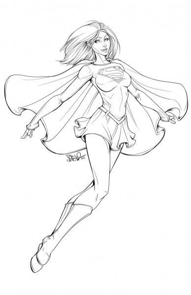 Coloring page: Supergirl (Superheroes) #83929 - Free Printable Coloring Pages